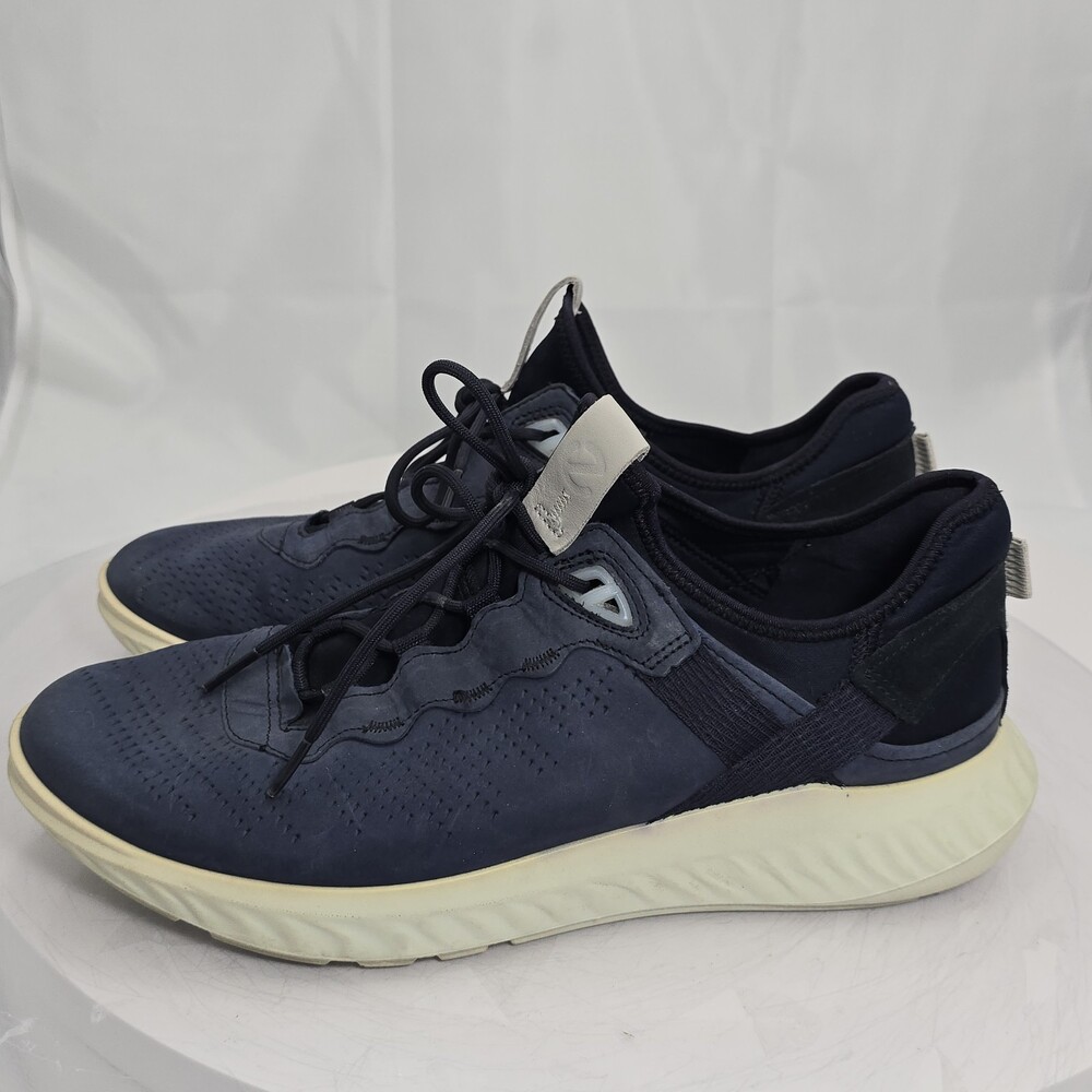 Ecco St.1 Lite Mwn 45/11-11.5 Night Sky Navy Nubuck Casual Comfort Sneakers